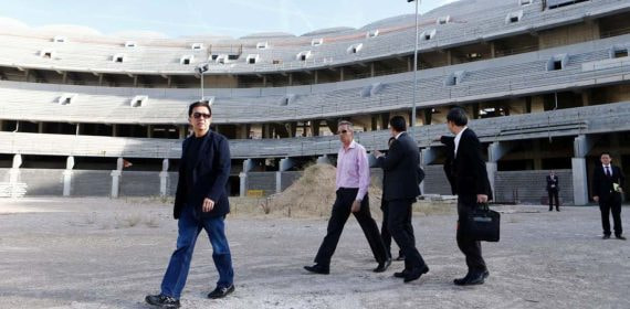 Peter Lim, en el Nou Mestalla.