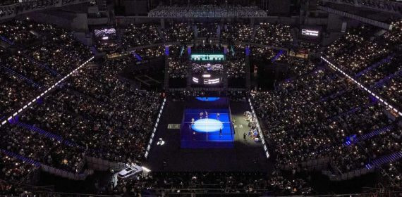 Imagen del Wizink Center repleto.