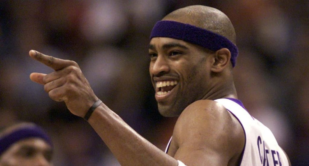 Vince Carter durante su etapa con los Raptors.