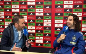 Cucurella, en el programa 'El Partidazo de Cope' con Juanma Castaño.