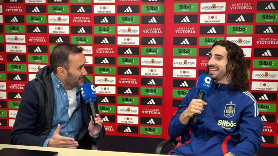 Cucurella, en el programa 'El Partidazo de Cope' con Juanma Castaño.