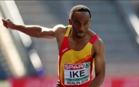 Patrick Chinedu, durante una competición internacional en en 2018 en Berlín. @