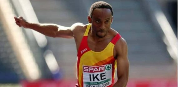 Patrick Chinedu, durante una competición internacional en en 2018 en Berlín. @