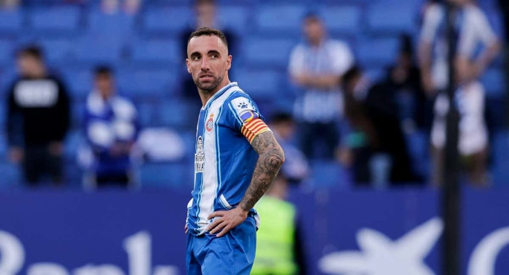 Darder, en uno de sus últimos partidos con el Espanyol