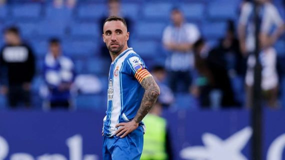 Darder, en uno de sus últimos partidos con el Espanyol