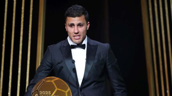 Rodri, en la gala del Balón de Oro de 2023.