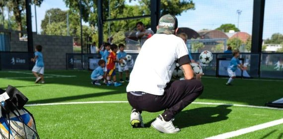 Toni Kroos, en su academia en Madrid.