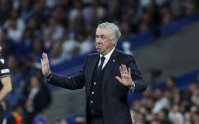 Ancelotti, contra el Dortmund.