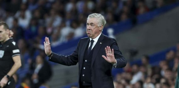 Ancelotti, contra el Dortmund.