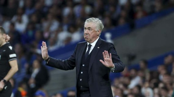 Ancelotti, contra el Dortmund.