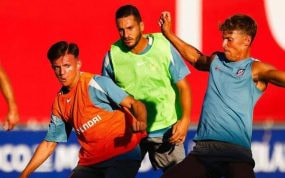 Rubén Gómez, con el Atlético de Madrid.