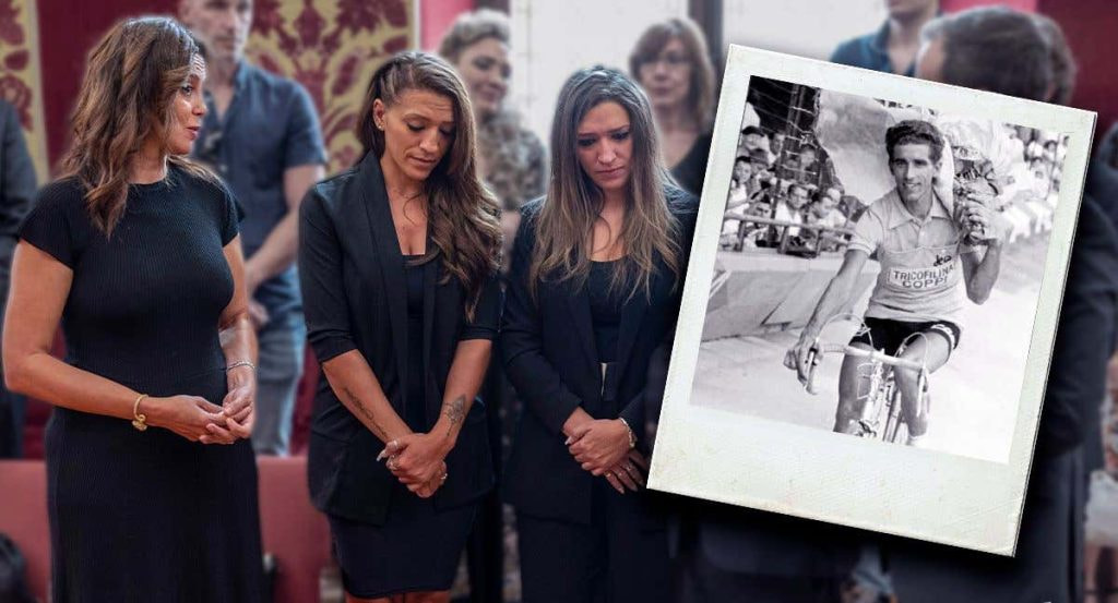 La hija adoptada (izquierda) y las dos hijas biológicas de Federico Martín Bahamontes.