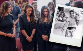 La hija adoptada (izquierda) y las dos hijas biológicas de Federico Martín Bahamontes.