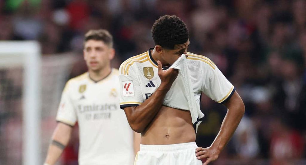 Bellingham, en un partido con el Real Madrid.