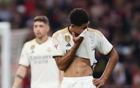 Bellingham, en un partido con el Real Madrid.
