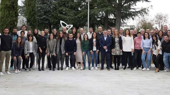 Encuentro entre entrenadores de Primera y Segunda División femenina con las árbitras en la sede de la RFEF en Las Rozas.