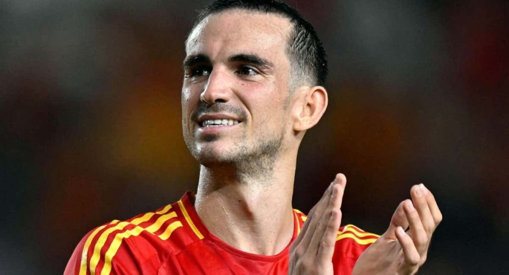 Fabián Ruiz, al acabar el partido ante Dinamarca.