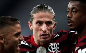 Filipe Luis, en su etapa de jugador del Flamengo.