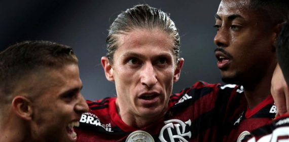 Filipe Luis, en su etapa de jugador del Flamengo.