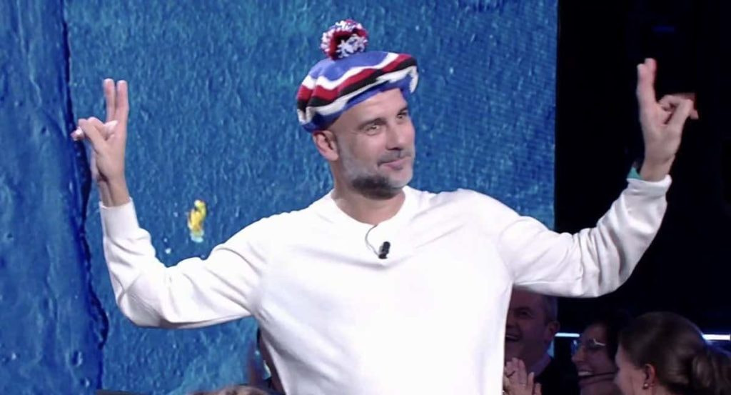 Pep Guardiola, en la televisión italiana.