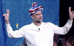Pep Guardiola, en la televisión italiana.