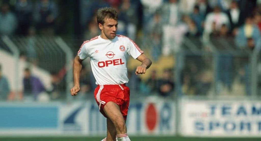Hansi Flick, en una imagen jugando con el Bayern.