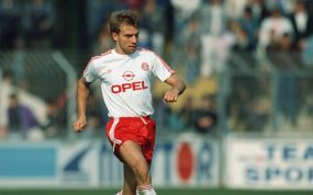Hansi Flick, en una imagen jugando con el Bayern.