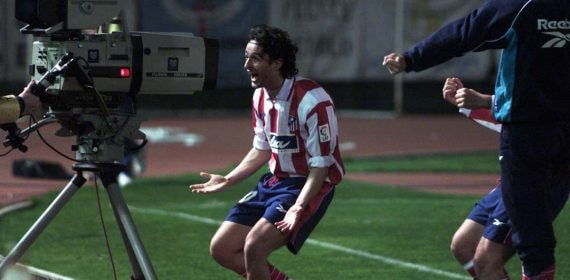 Hugo Leal durante un partido con el Atlético de Madrid.