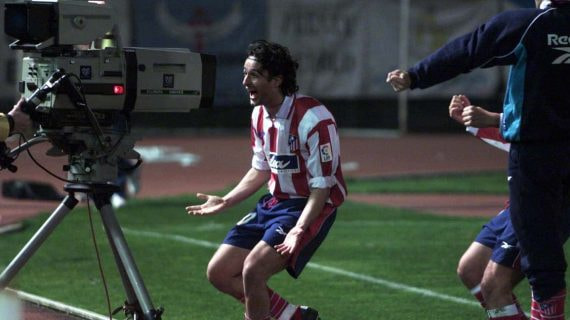 Hugo Leal durante un partido con el Atlético de Madrid.