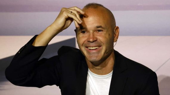 Andrés Iniesta, el día de su despedida oficial del fútbol.