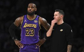 JJ Redick y LeBron James.