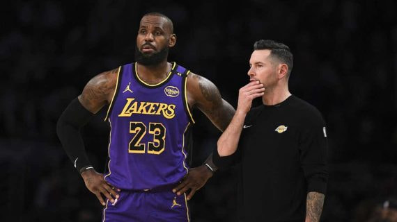 JJ Redick y LeBron James.
