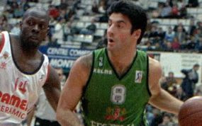 Jordi Villacampa en un partido con el Joventut de Badalona.