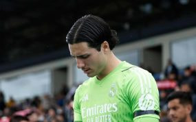Lucas Cañizares, antes de un partido con el Real Madrid Castilla.