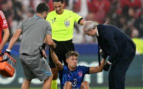 Marcos Llorente, lesionado contra el Benfica.