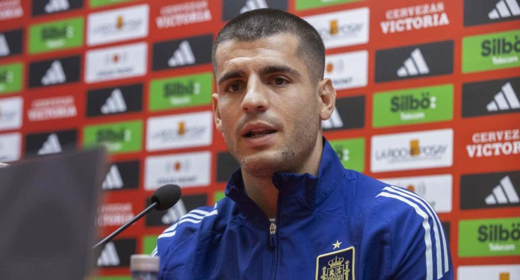 Morata comparece ante los medios este viernes.