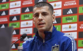 Morata comparece ante los medios este viernes.