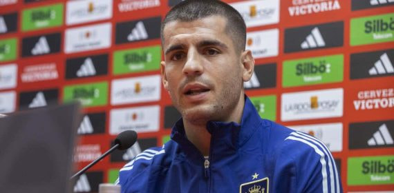 Morata comparece ante los medios este viernes.