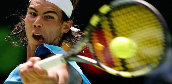 El juego de Rafa Nadal es famoso por utilizar una empuñadura muy agresiva.