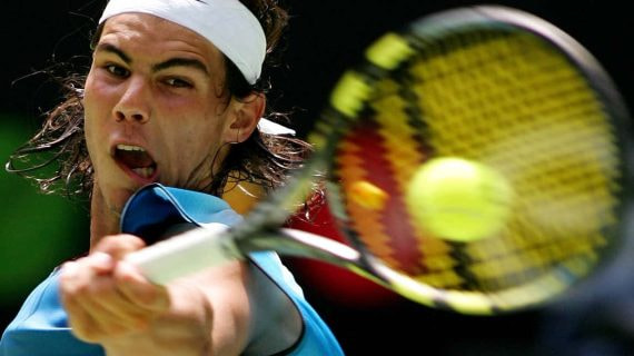 El juego de Rafa Nadal es famoso por utilizar una empuñadura muy agresiva.