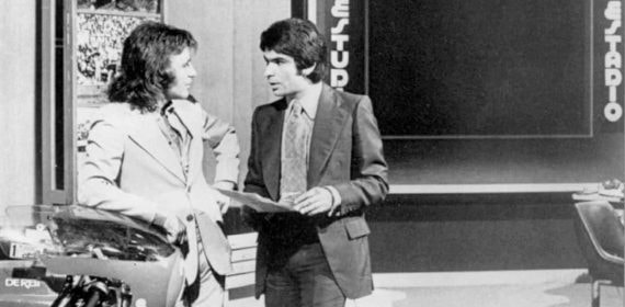 Pedro Ruiz y Ángel Nieto, en los orígenes de 'Estudio Estadio'.