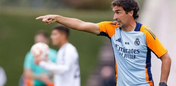 Raúl, en un partido.
