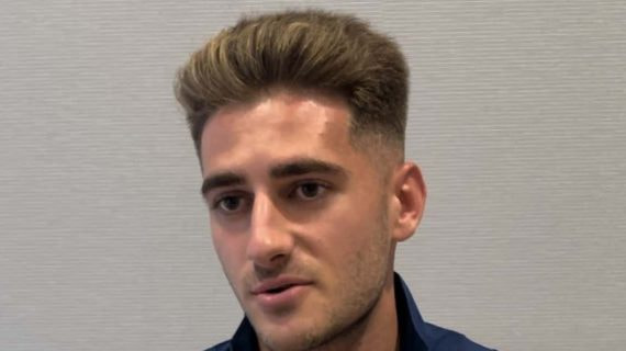 Robert Navarro, durante la entrevista con Relevo en el hotel de concentración de la Sub-21.