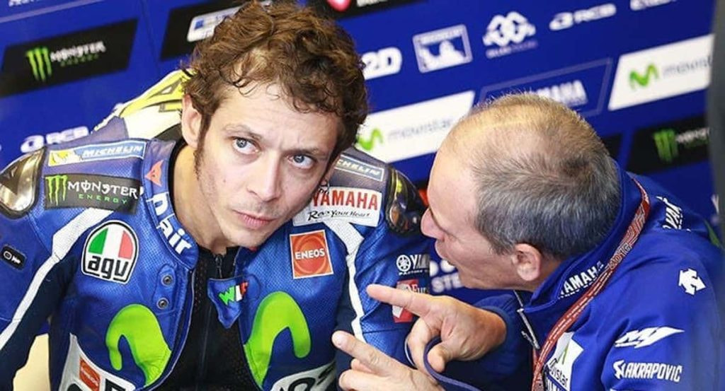 Luca Cadalora, con Valentino Rossi.