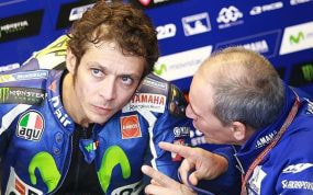 Luca Cadalora, con Valentino Rossi.