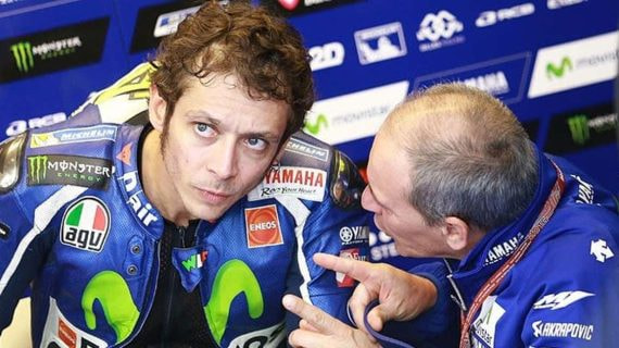 Luca Cadalora, con Valentino Rossi.