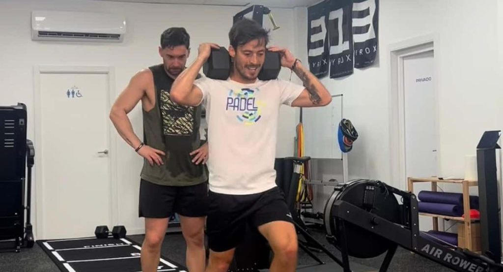 David Silva se entrena para hacer Hyrox.