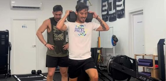 David Silva se entrena para hacer Hyrox.