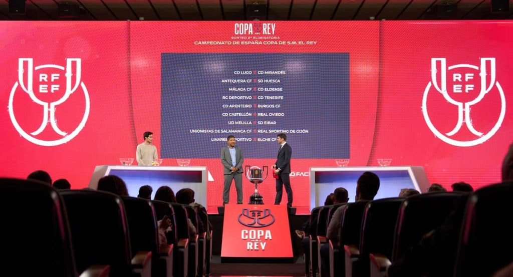 Imagen de un sorteo de la Copa del Rey del año pasado.