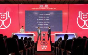 Imagen de un sorteo de la Copa del Rey del año pasado.
